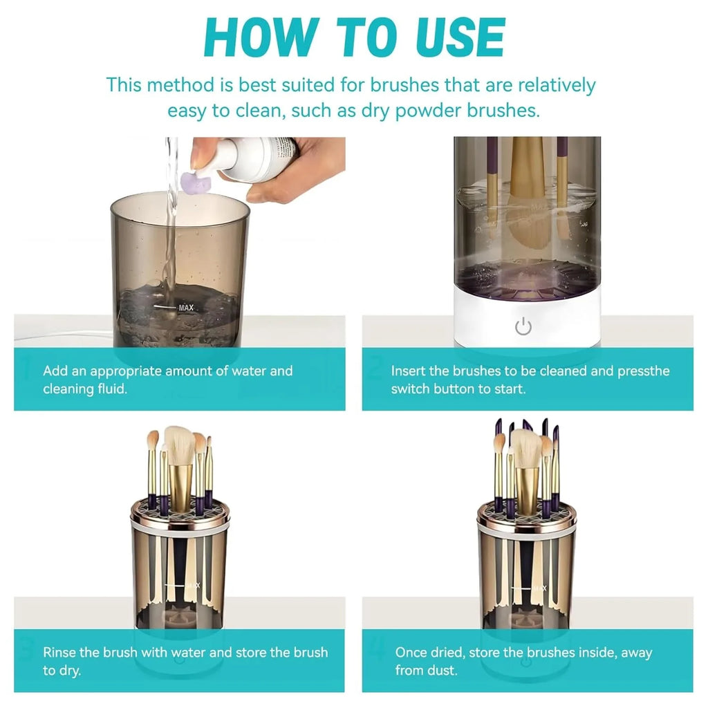AuraBliss™ Electric Makeup Brush Cleaner