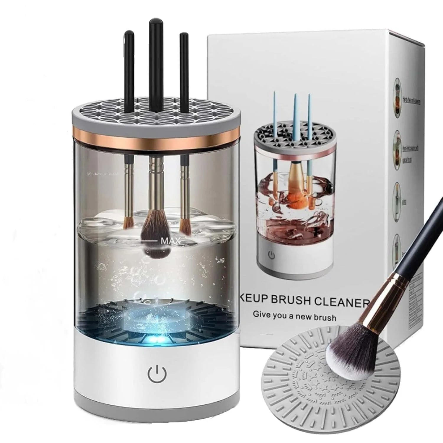 AuraBliss™ Electric Makeup Brush Cleaner