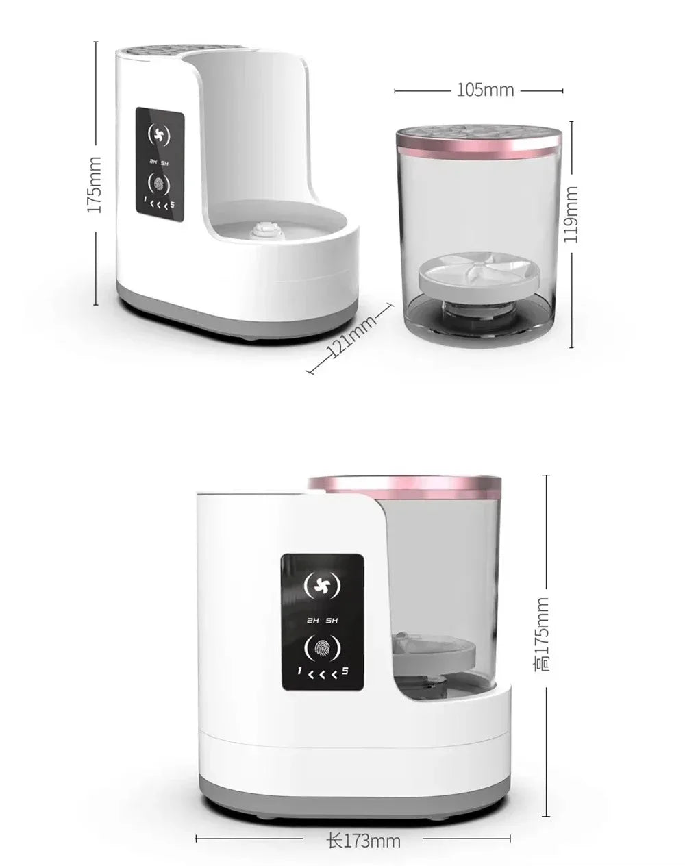 AuraBliss™ 3-in-1 Electric Makeup Brush Cleaner&Dryer