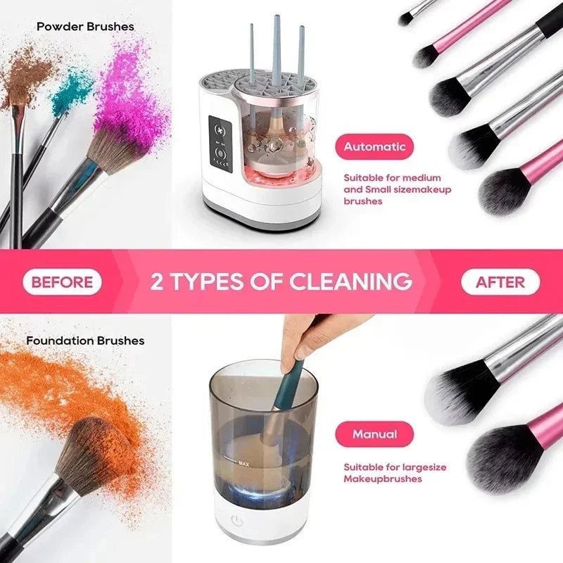 AuraBliss™ 3-in-1 Electric Makeup Brush Cleaner&Dryer