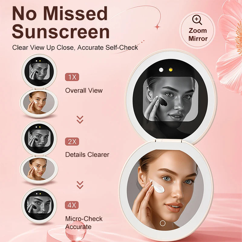 AuraBliss™ UV Smart Sunscreen Mirror